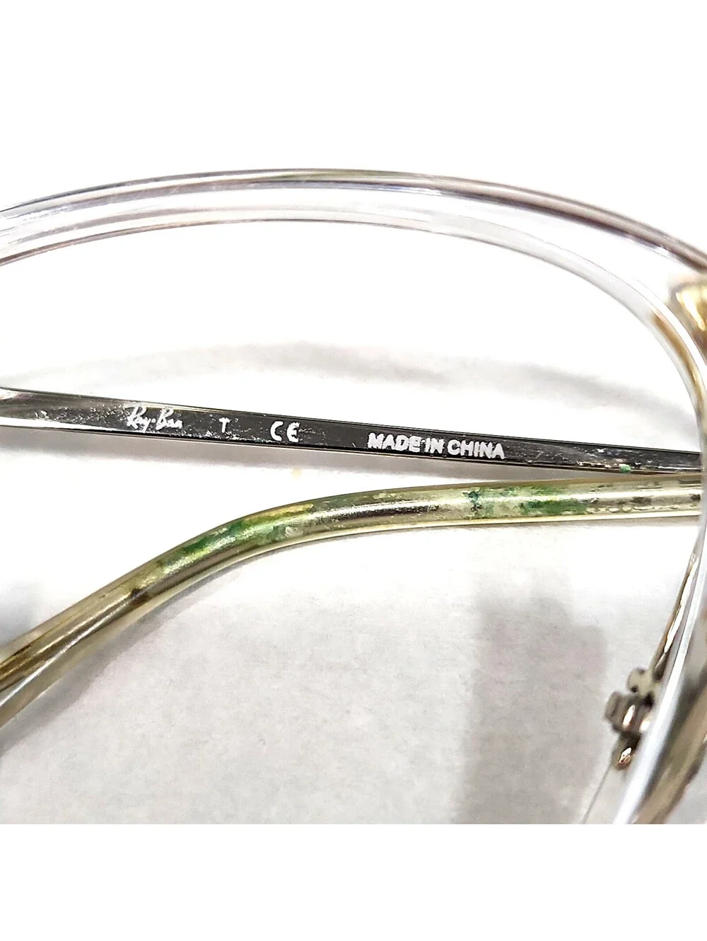Ray Ban RB7164 2001 Clear Square Eyeglasses 52-20 150